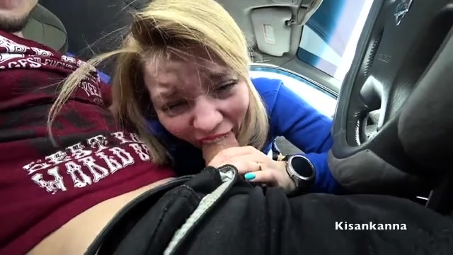 Naughty Blonde Teen Delivers A Deep POV Blowjob In The Car Video at Porn Lib