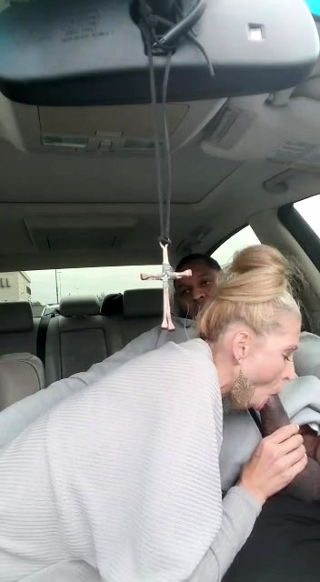 Blonde Milf Suck Black - Striking Blonde Milf Sucks Off A Big Black Cock In The Car Video at Porn Lib
